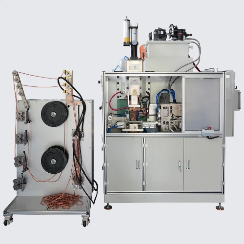 Automatic Copper Braided Wire Shunt Cutting And Squaring Machine